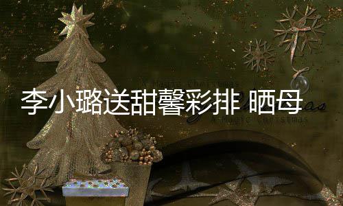 甜馨贴母女合影李小璐送制粘笑容彩排 晒似复